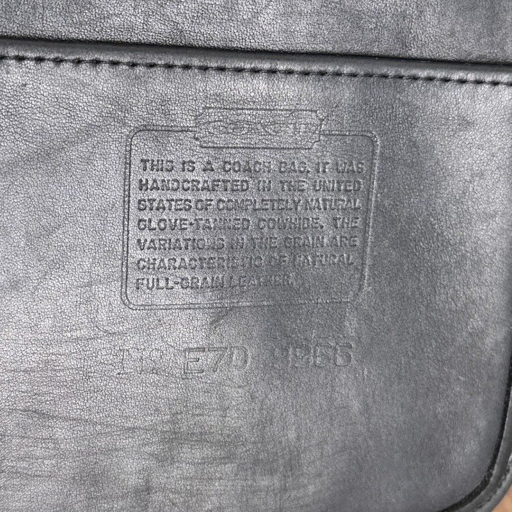 Vintage Coach Legacy Zip Crossbody Bag Black 9966 Made In USA 90s GUC - Picture 3 of 16